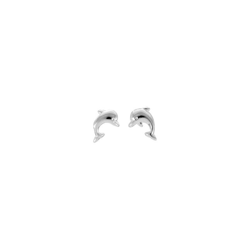 Boucles d'oreilles Carador Argent - motif dauphins