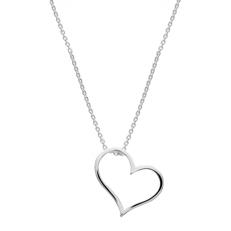Collier Carador Argent - cœur
