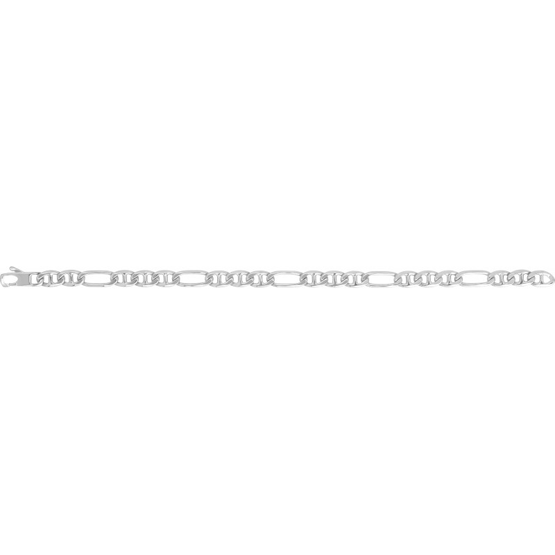 Bracelet Argent Carador - maille alternée marine