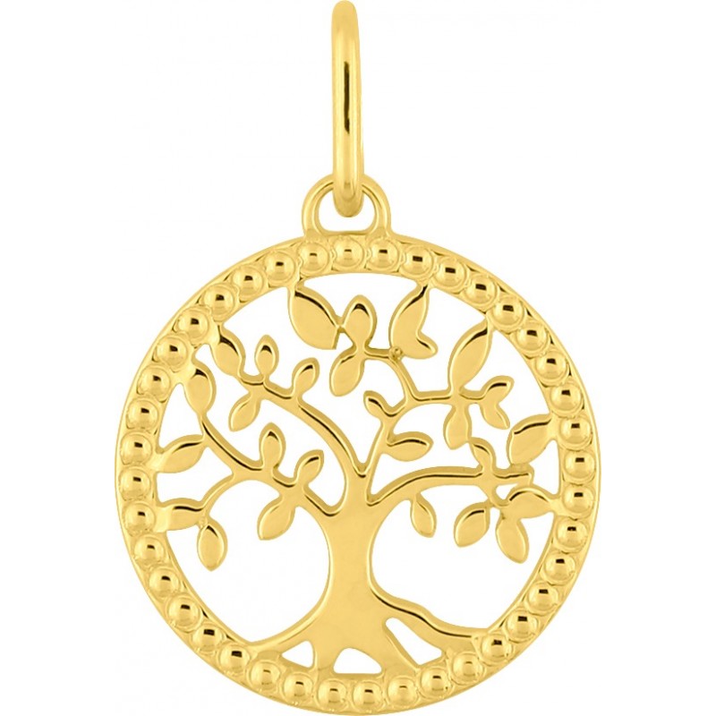 Pendentif Carador PlaquéOr - arbre de vie ajouré