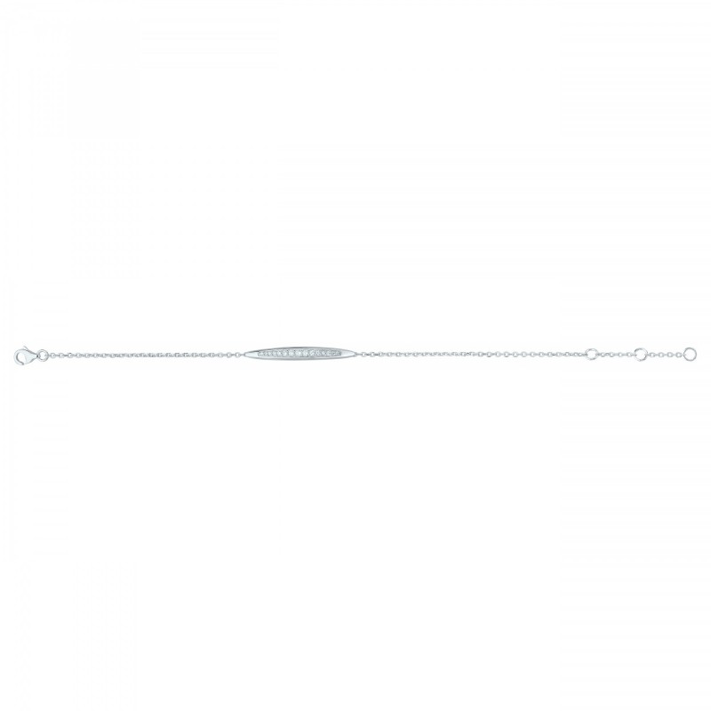 Bracelet Carador - Argent et oxydes de zirconium blanc