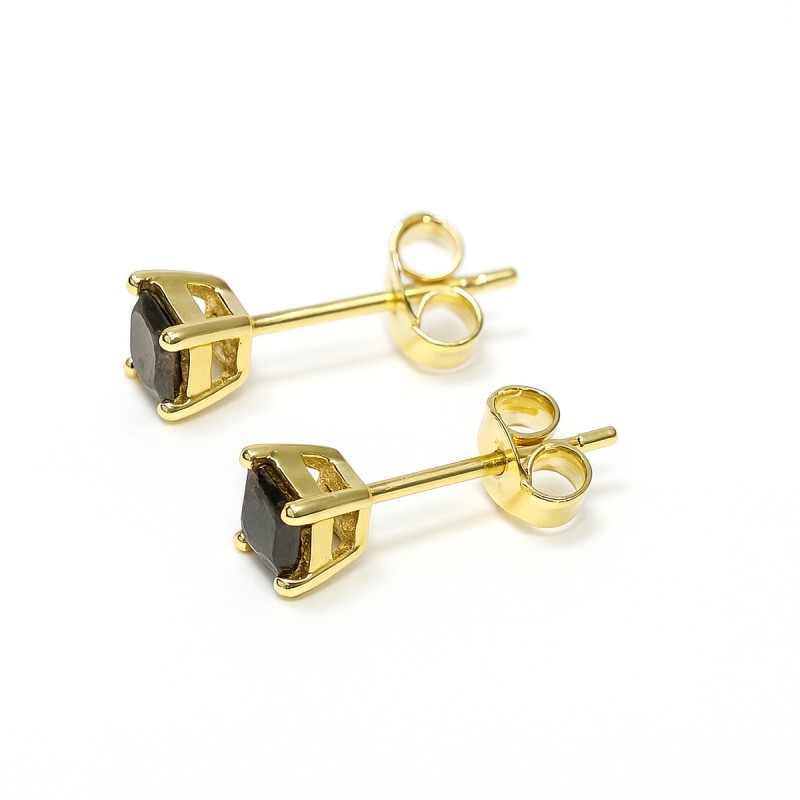 Boucles d'oreilles Femme - Carador - Or jaune avec Saphir