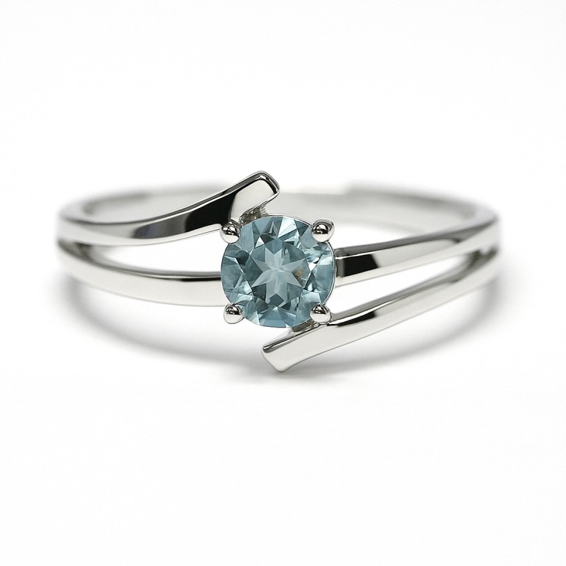 Bague Femme - Carador - En Or blanc, avec topaze