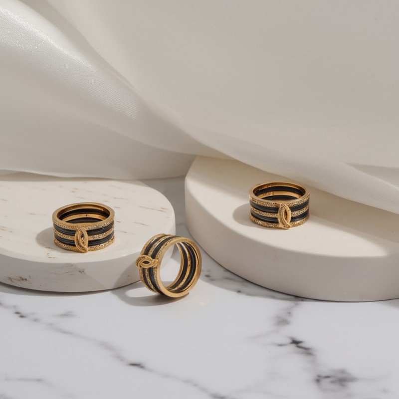 Bague Lilyana femme Phebus en plaqué or et oxydes de zirconium