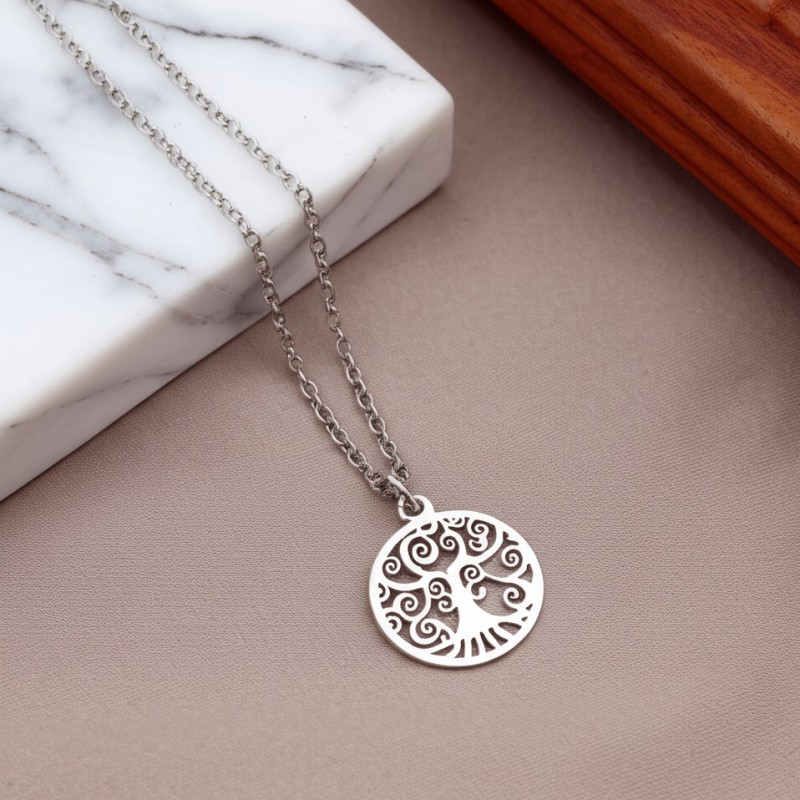 Collier femme Carador arbre de vie argent 925/000