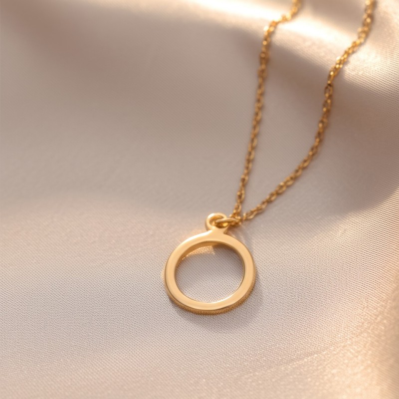 Collier femme Carador cercle collection graphique en or jaune 375/000 335CL