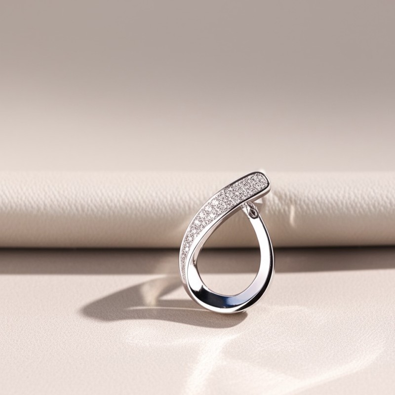 Pendentif fantaisie Carador en argent avec oxydes de zirconium