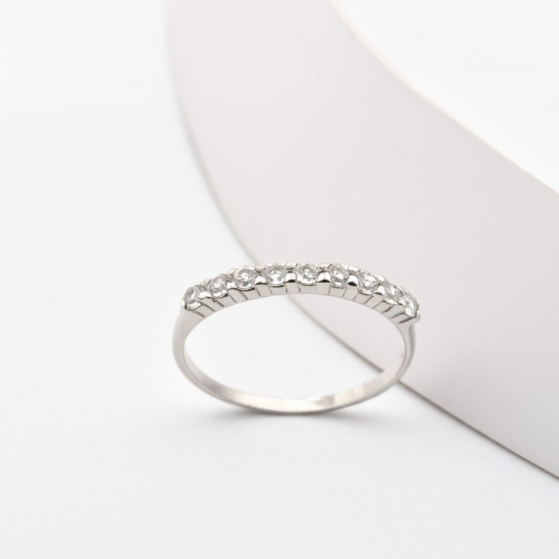 Bague Carador femme en Or Blanc 375/000 et oxyde de zirconium