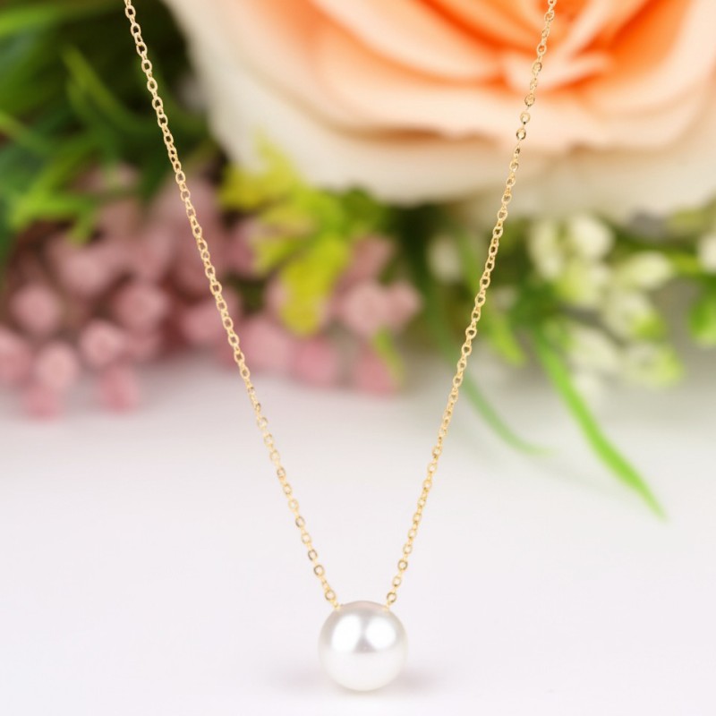 Collier Chaine Perle de Culture OR 375/000 jaune