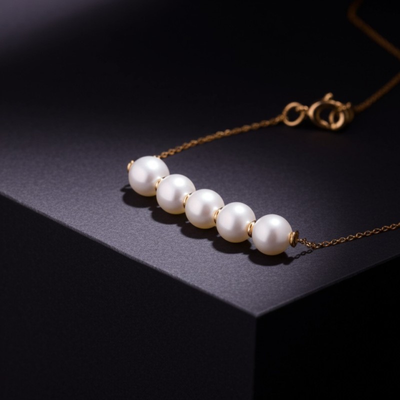 Bracelet Femme en Or Jaune 375 Multi perles