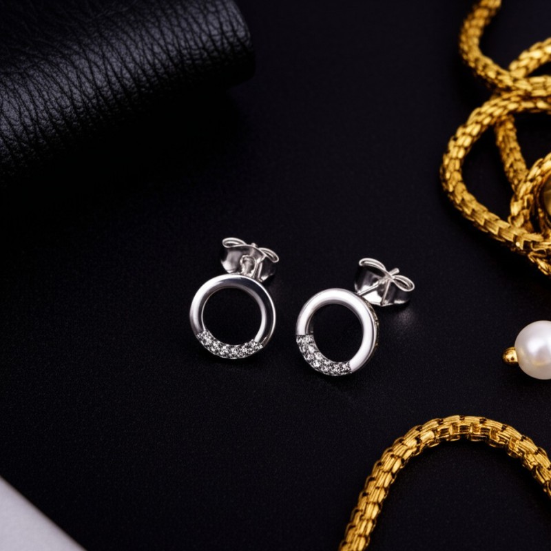 boucles d'oreilles argent femme Carador