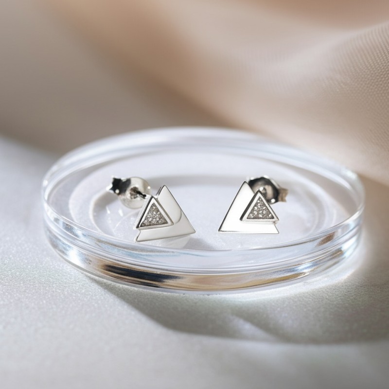 boucles d'oreilles argent femme Carador