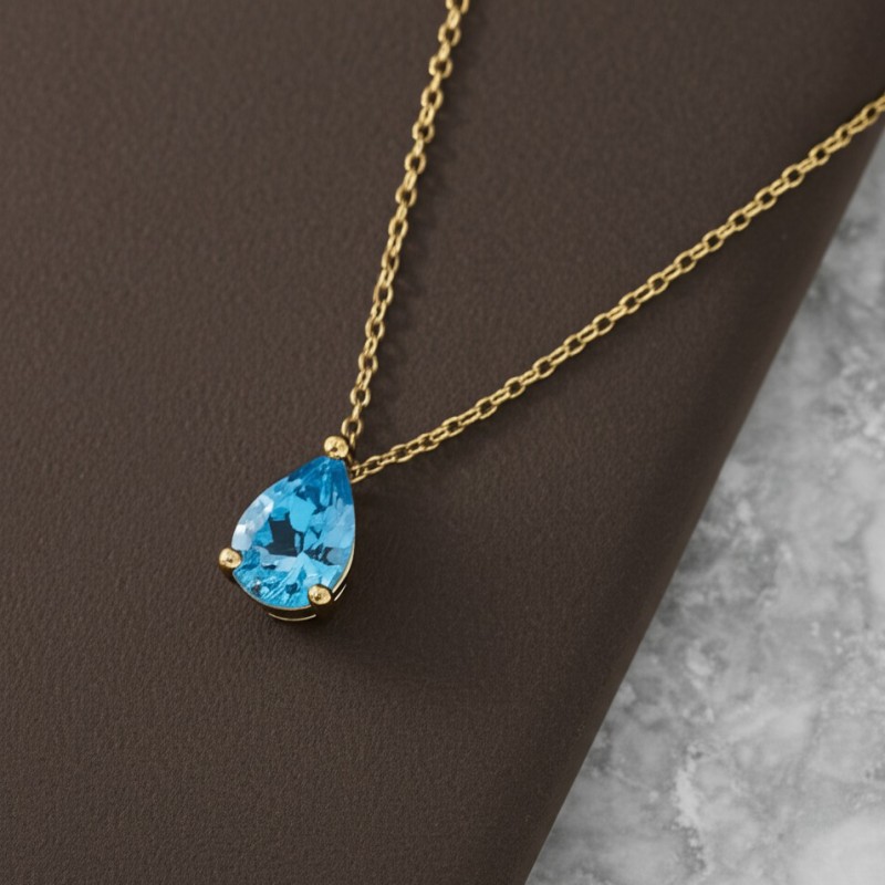 Collier Femme - Carador - En Or, avec Topaze