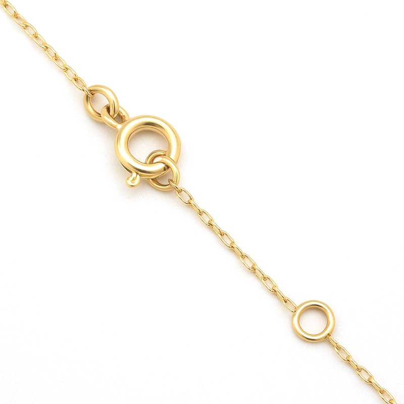 Collier solitaire femme - Carador -  En Or jaune, avec diamant