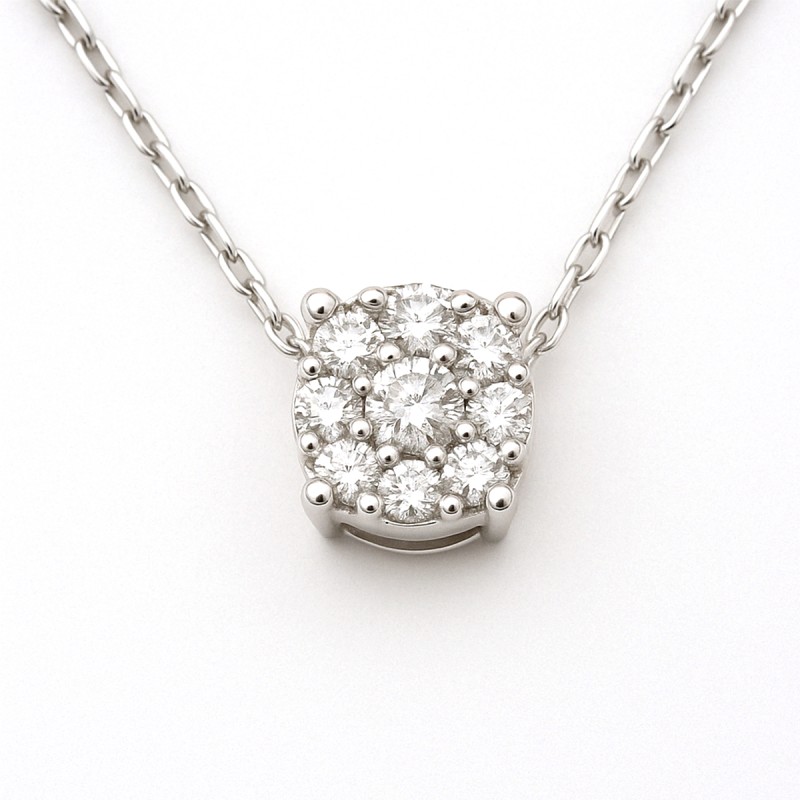 Collier Femme - Carador - Or blanc, avec Diamants