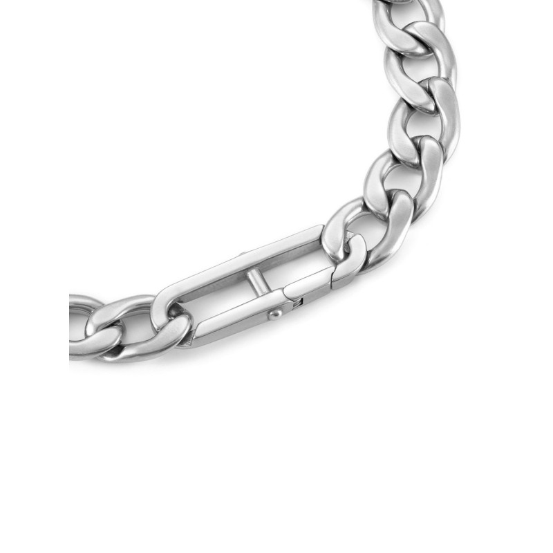 Bracelet Fossil - Heritage D-Link - acier argenté