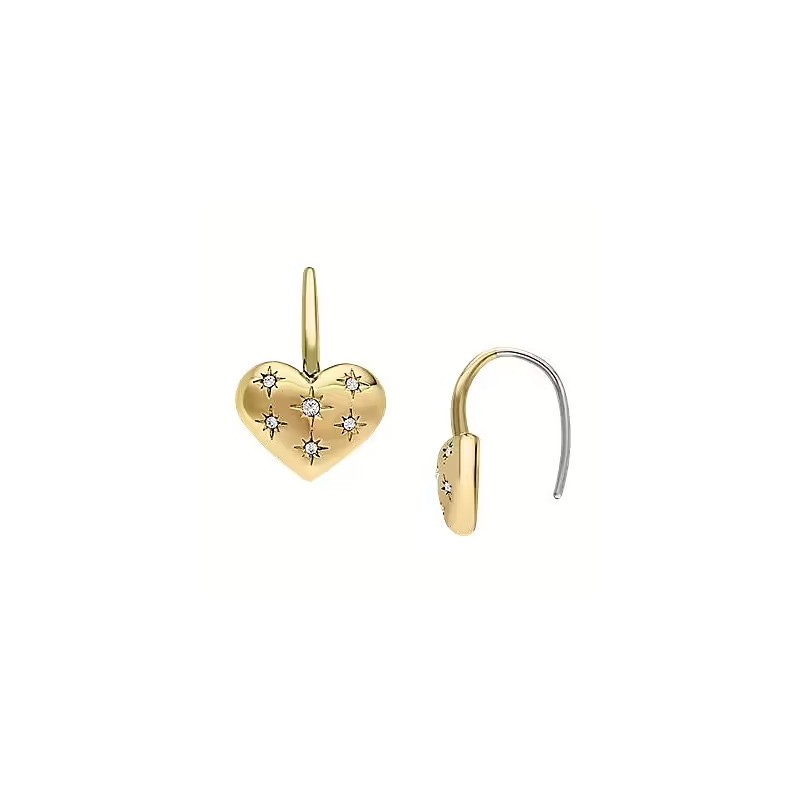 Boucles d'oreilles Fossil Femme - Sadie All My Love - acier doré
