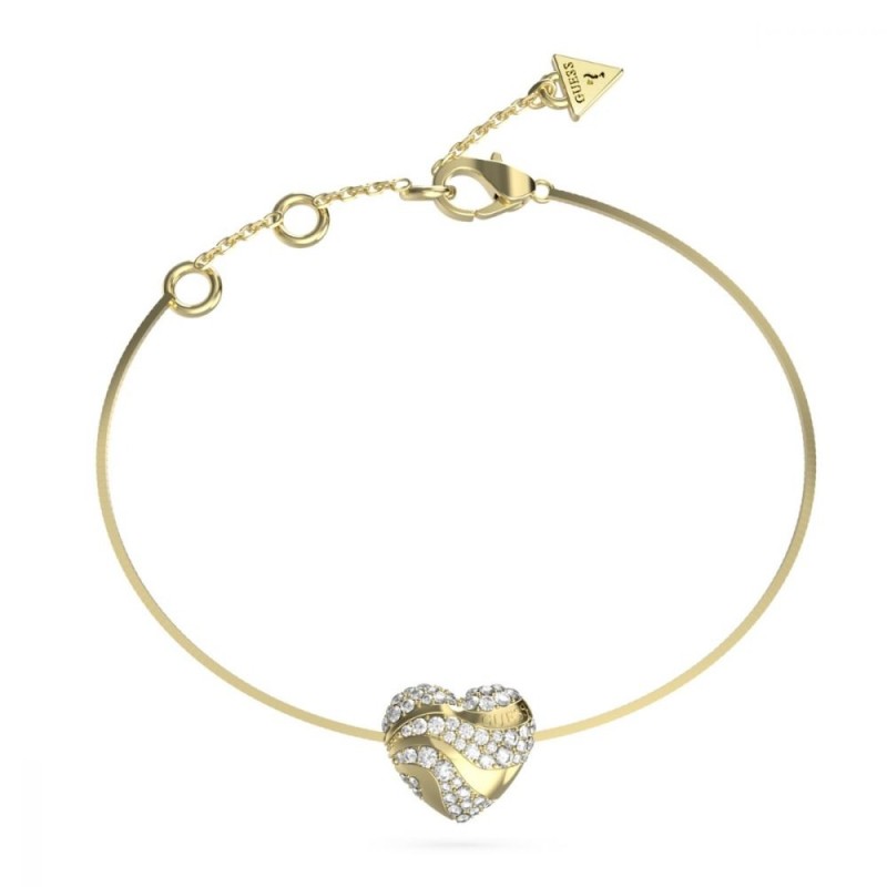 Bracelet Guess Femme - In My Heart - acier doré avec oxydes de zirconium