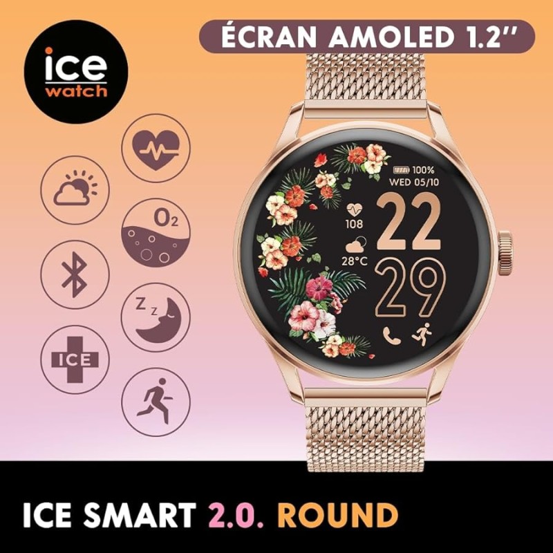 Montre connectée Femme Ice Watch Smart - Rose gold
