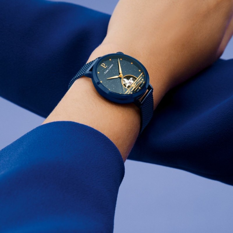 Montre Pierre Lannier Femme - Australe Bleu cadran bracelet milanais bleu