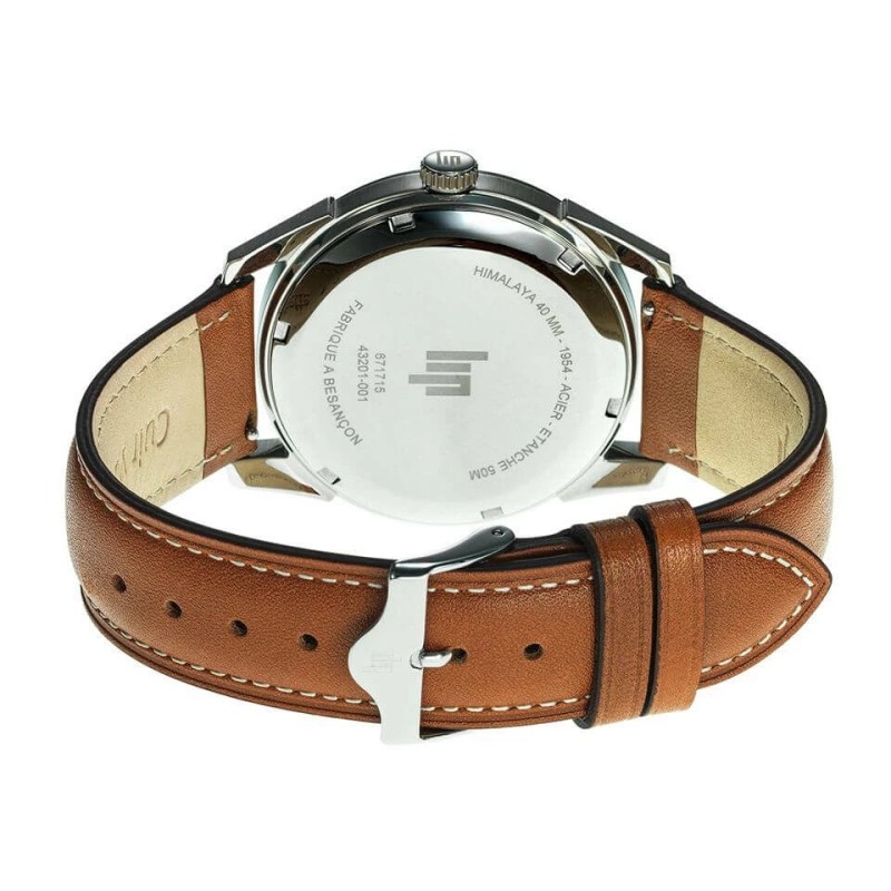 Montre Homme Lip - Himalaya - Cadran vert bracelet cuir marron