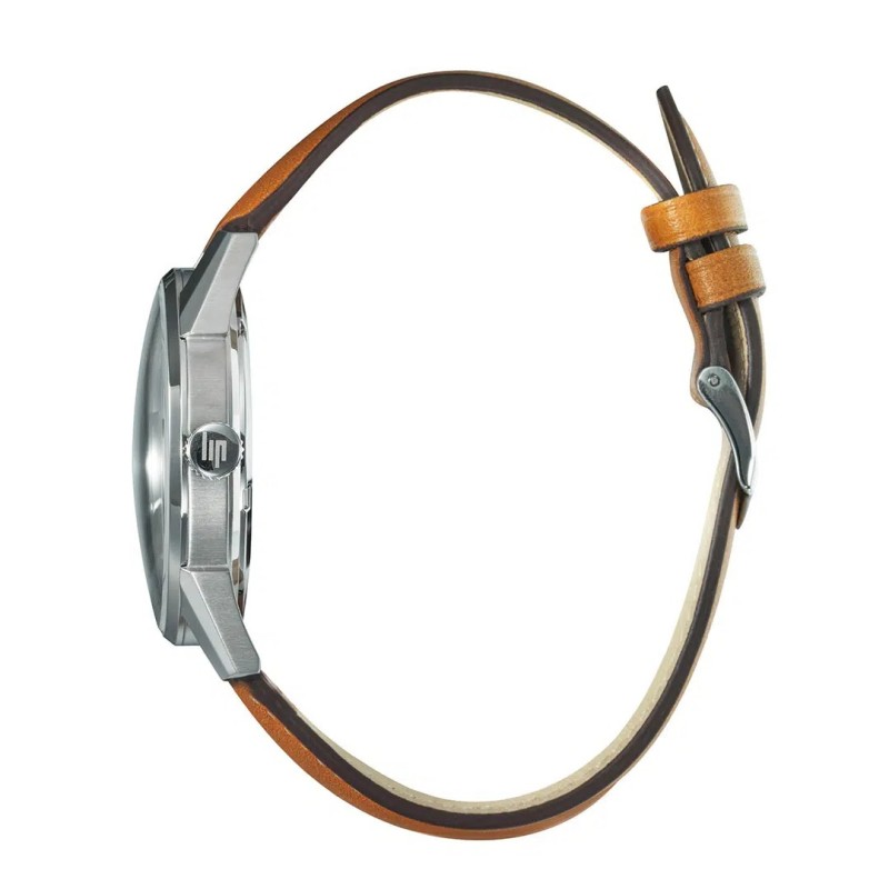 Montre Homme Lip - Himalaya - Cadran vert bracelet cuir marron