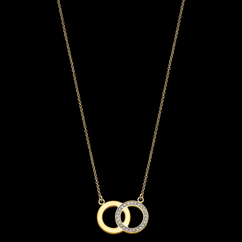 Collier Femme Lotus Style - Bliss - acier doré