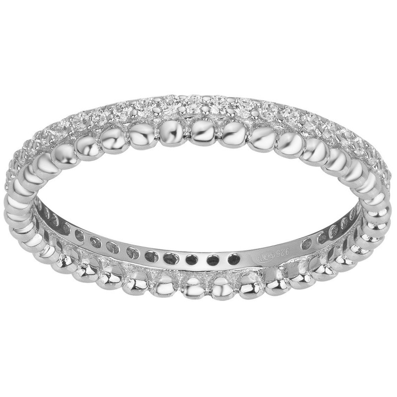 Bague Alliance Femme Carador - Argent et Oxydes de zirconium