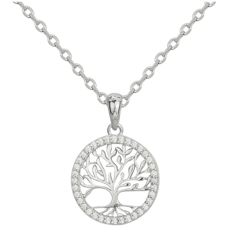 Collier Femme Carador - Argent - Oxydes de zirconium - Arbre de vie