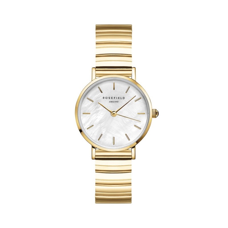 Montre Femme Rosefield - Small Edit - Acier doré - Nacre blanche