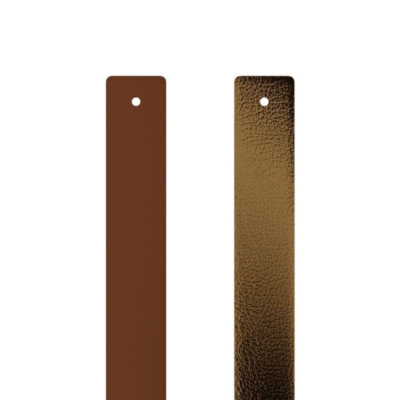 Cuir Manchette - Les Georgettes - 14 mm - Terre Cuite / Bronze