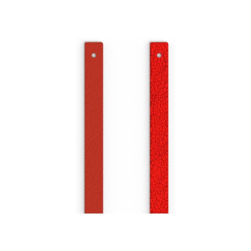 Cuir Manchette - Les Georgettes - 8 mm - Rouge passion / Glamour