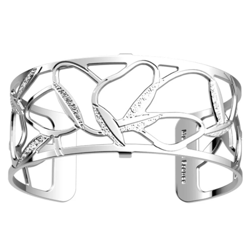 Manchette - Les Georgettes - Rose des sables - Laiton argenté - 25mm