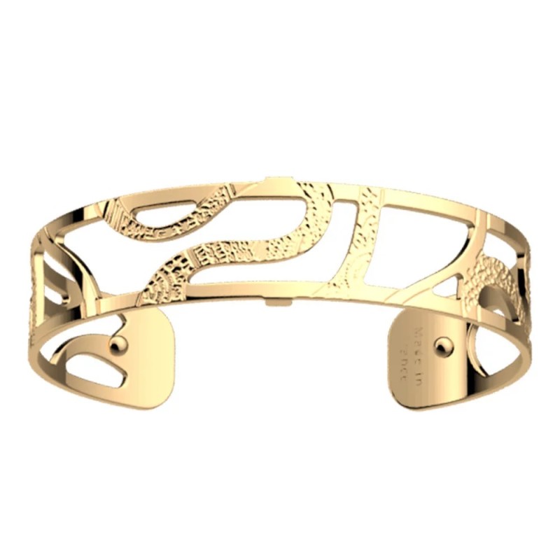 Manchette - Les Georgettes - Reptile - Laiton doré - 14mm