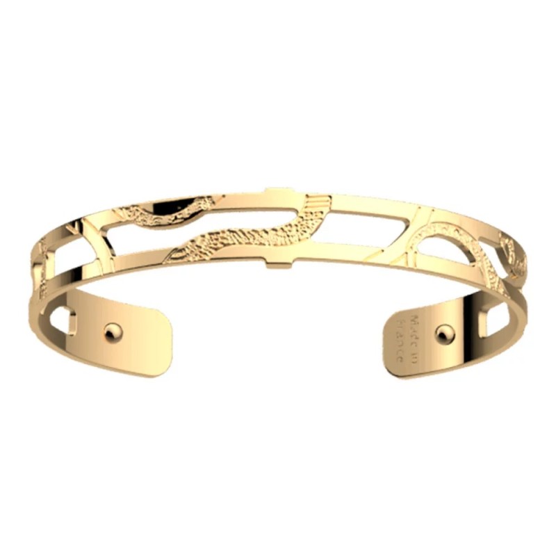 Manchette - Les Georgettes - Reptile - Laiton doré - 8mm