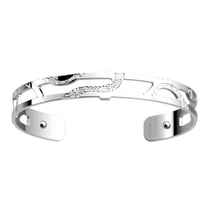 Manchette - Les Georgettes - Reptile - Laiton argenté - 8mm