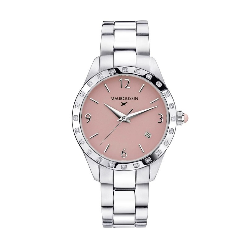 Montre Femme - Mauboussin - Il est grand temps - Acier et diamants