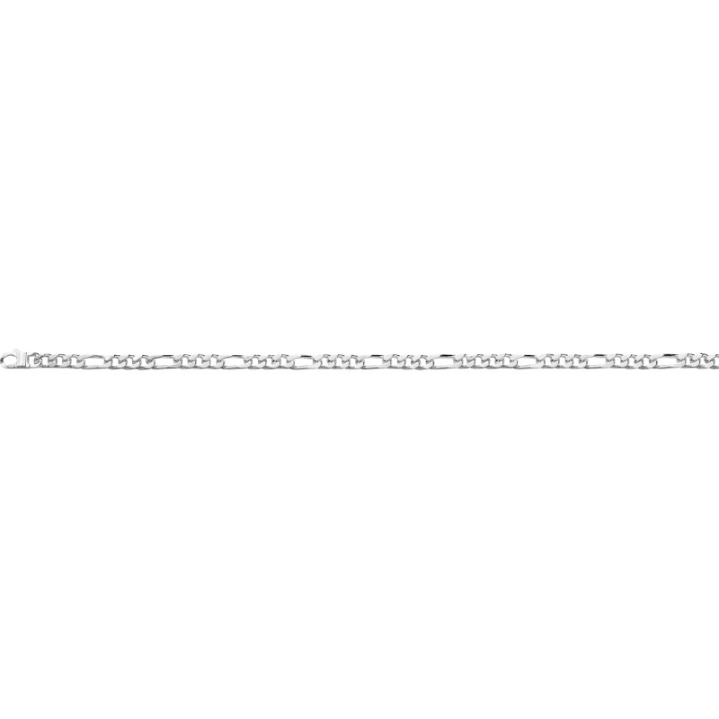 Bracelet Argent Carador - maille alternée 1/3