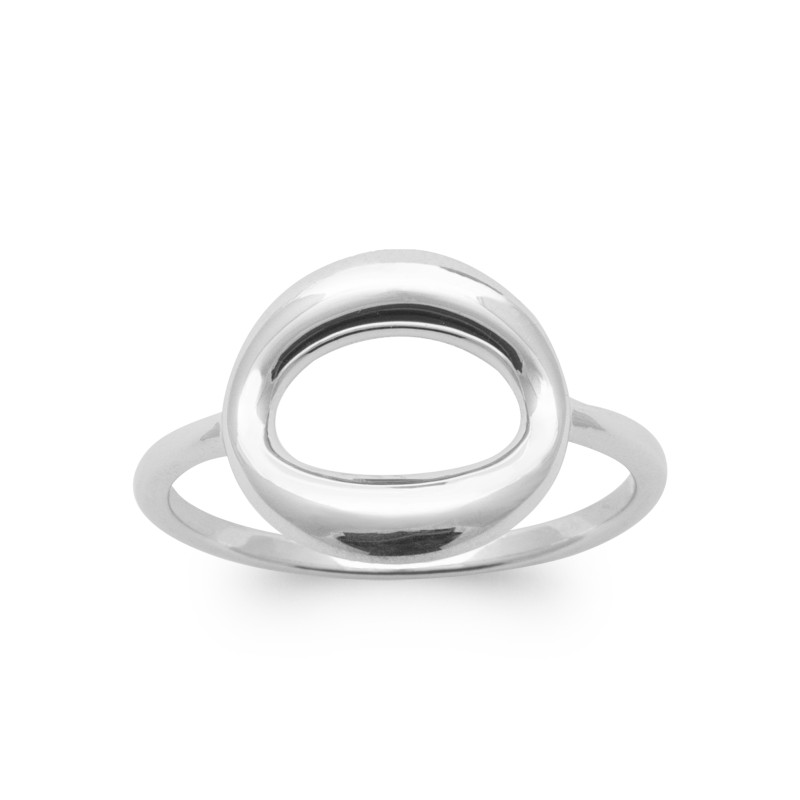 Bague Femme Carador - Argent rhodié - Motif ovale