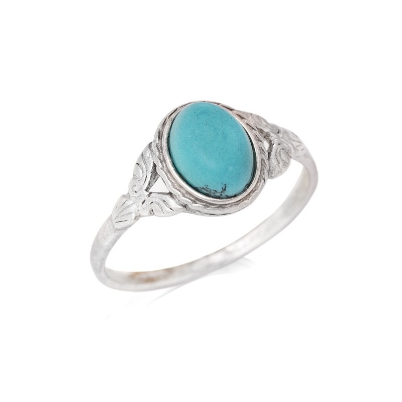 Bague Femme Carador - Argent et Turquoise