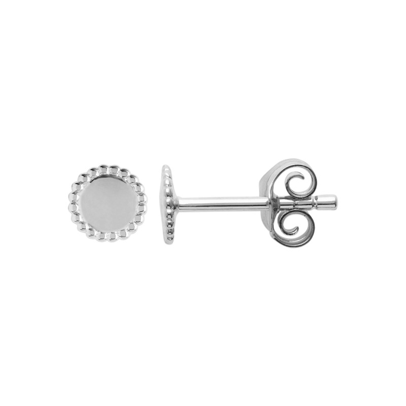 Boucles d'oreilles puces Femme - Carador - Argent