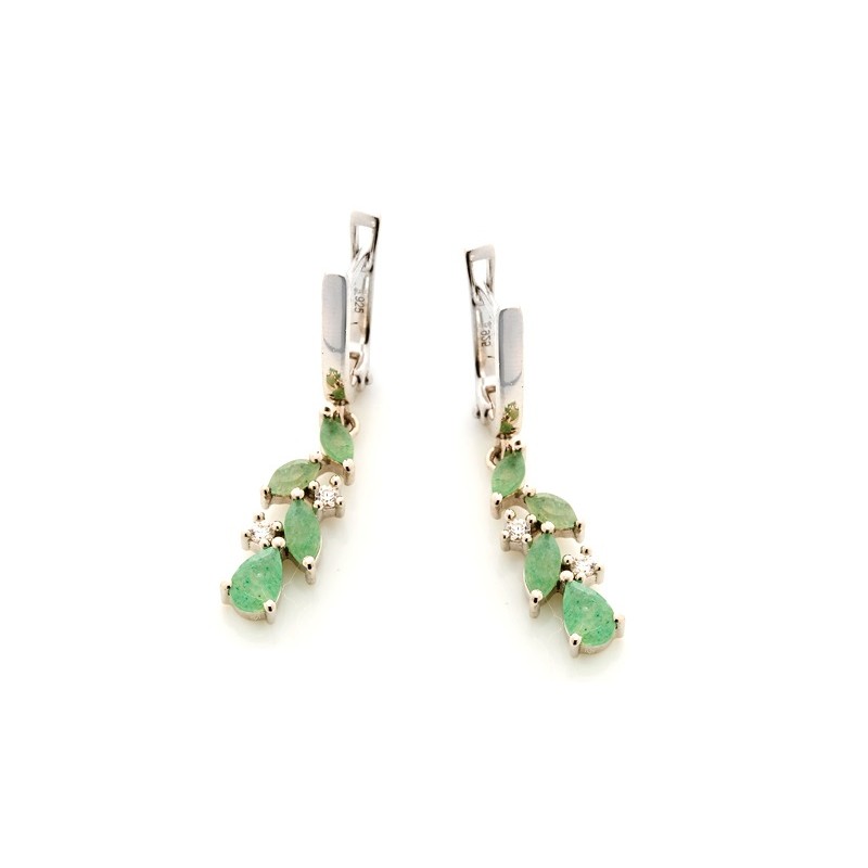 Boucles d'oreilles Femme Carador - Argent et Aventurine