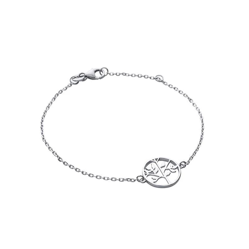 Bracelet Carador - Argent rhodié, motif arbre de vie