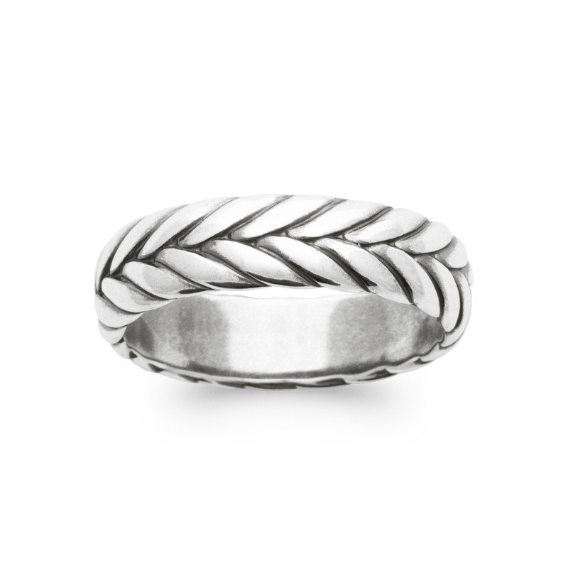Bague Homme Carador - Argent, motif Tresse