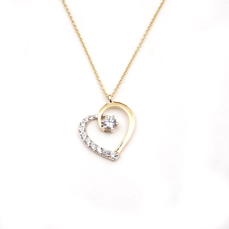 Collier Femme  - Carador - Pendentif coeur