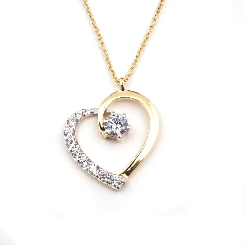 Collier Femme  - Carador - Pendentif coeur