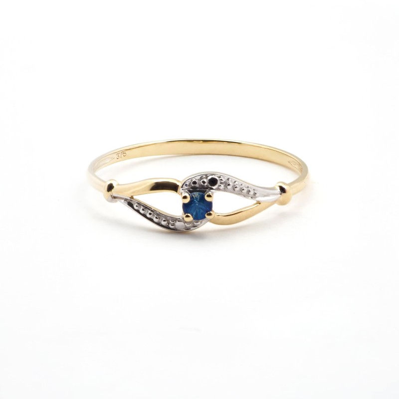 Bague solitaire femme - Carador - En or jaune, avec Saphir