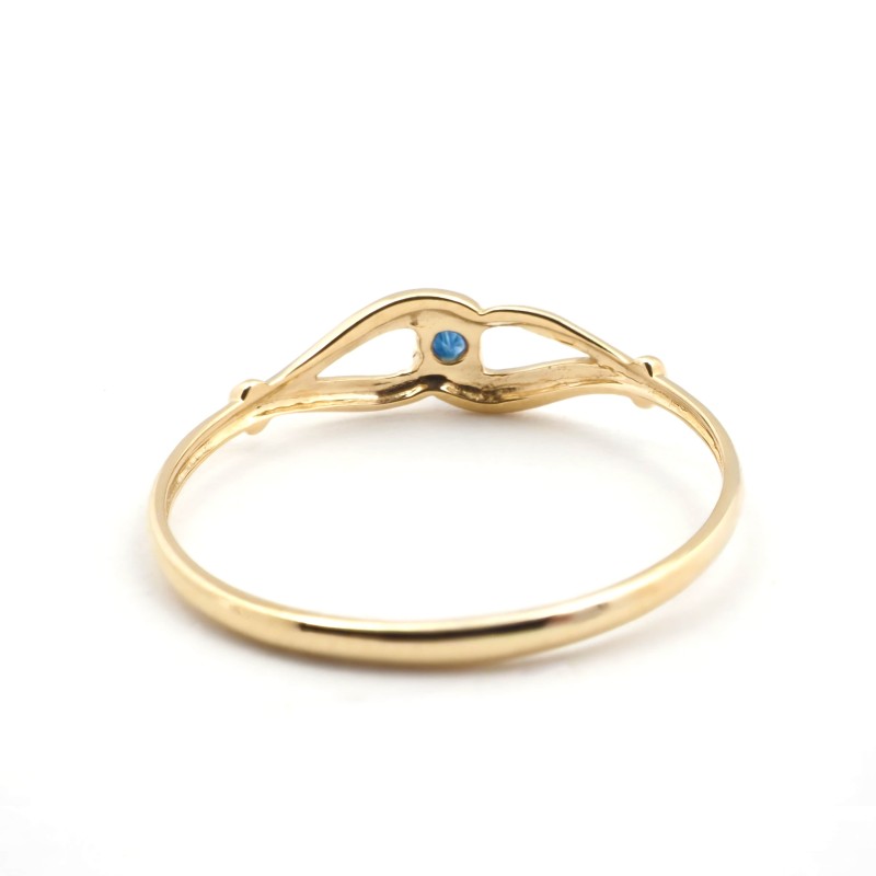 Bague solitaire femme - Carador - En or jaune, avec Saphir