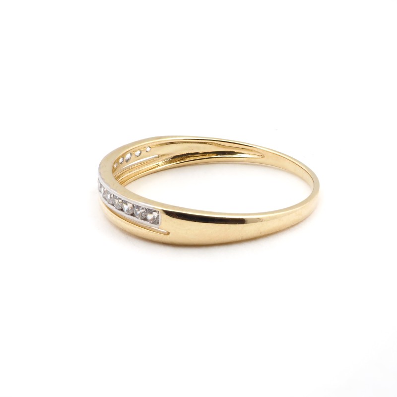 Bague femme - Carador - En or bicolore et oxydes de zirconium