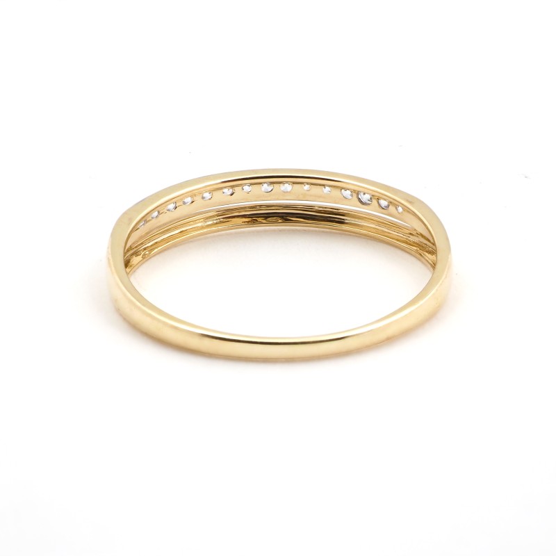 Bague femme - Carador - En or bicolore et oxydes de zirconium